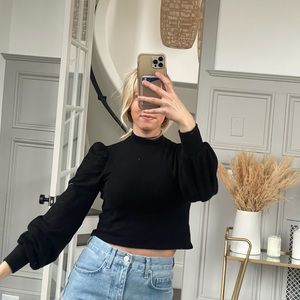 Black Reformation turtleneck sweater. Size XS.